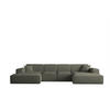 WOHNLANDSCHAFT Celes Premium Xs Bukla - Jadegrün, Holzwerkstoff/Textil (342/73/165cm) - Fun Möbel