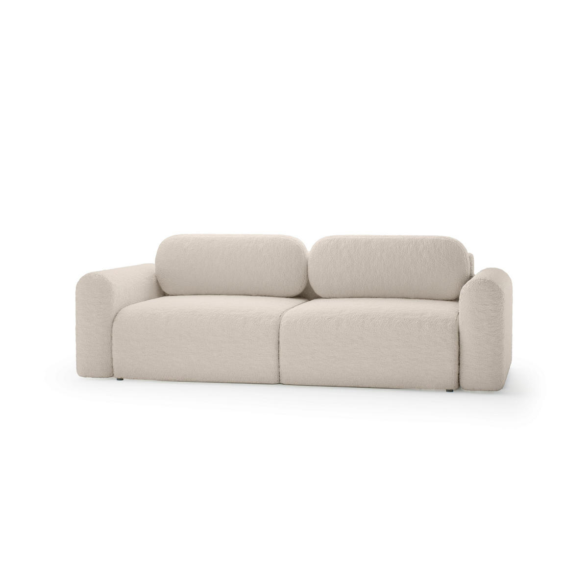 SOFA mit Schlaffunktion Thekla, Beige - Beige, Textil (246/70/100cm) - Fedve