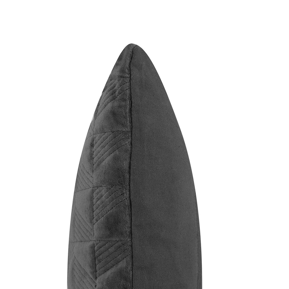 DEKOKISSEN 2er-Set Dunkelgrau 45/45 cm Lalam - Dunkelgrau, Naturmaterialien/Textil (45/45cm) - Beliani