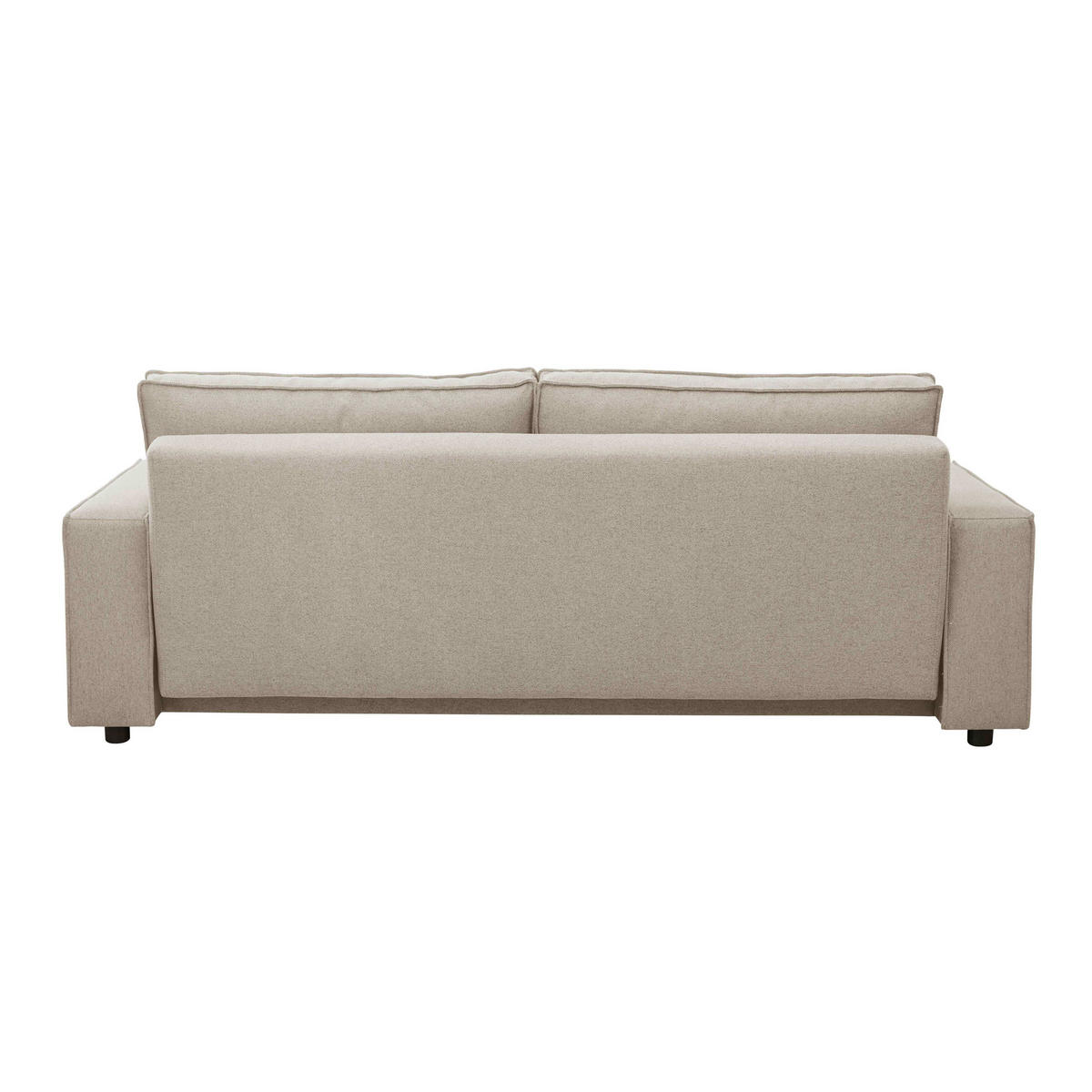 SOFA 3-Sitzer, Beigefarbe - Beige, Textil (93/82/220cm) - Oviala