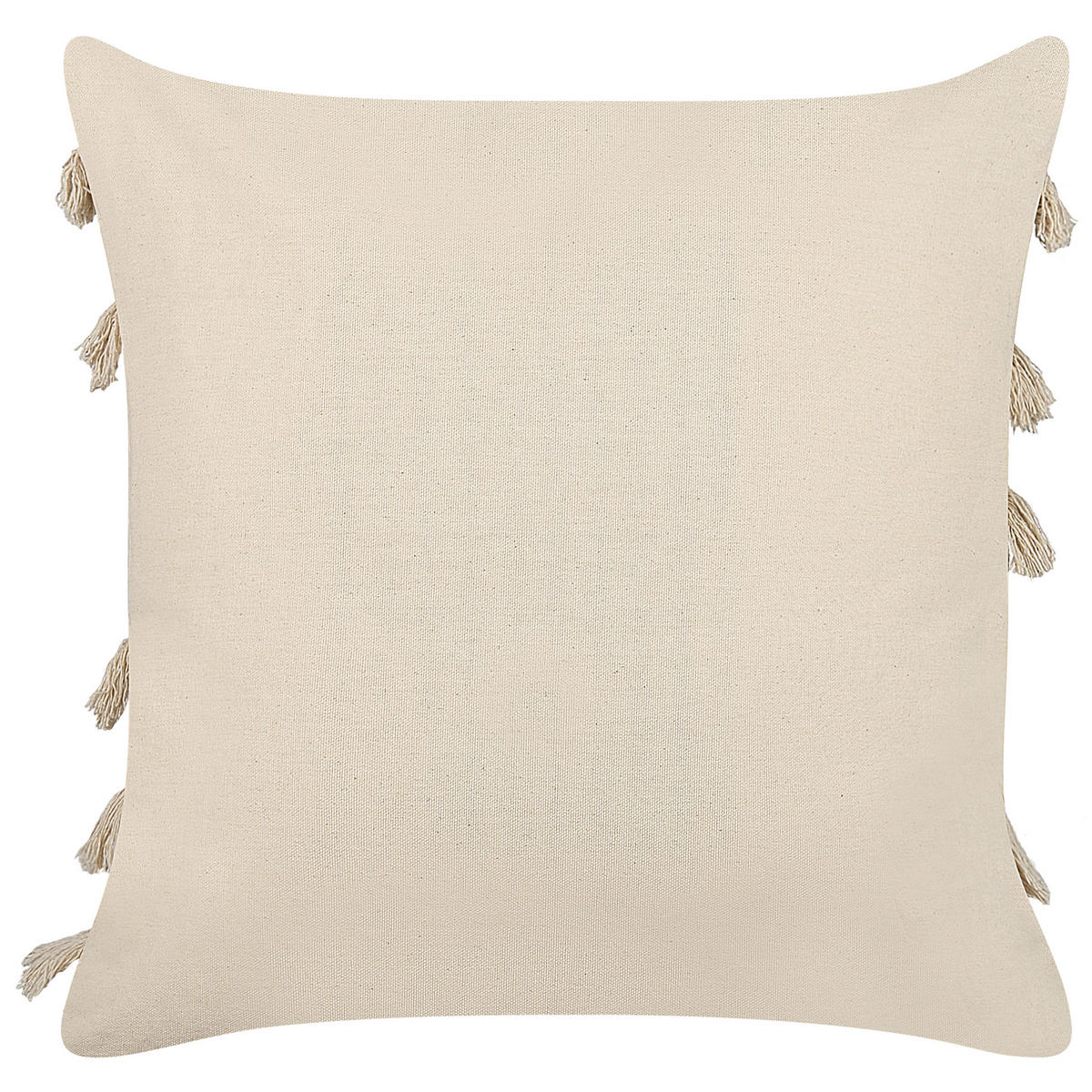 DEKOKISSEN 2er-Set Hellbeige 45/45 cm Pleione - Beige, Naturmaterialien/Textil (45/45cm) - Beliani