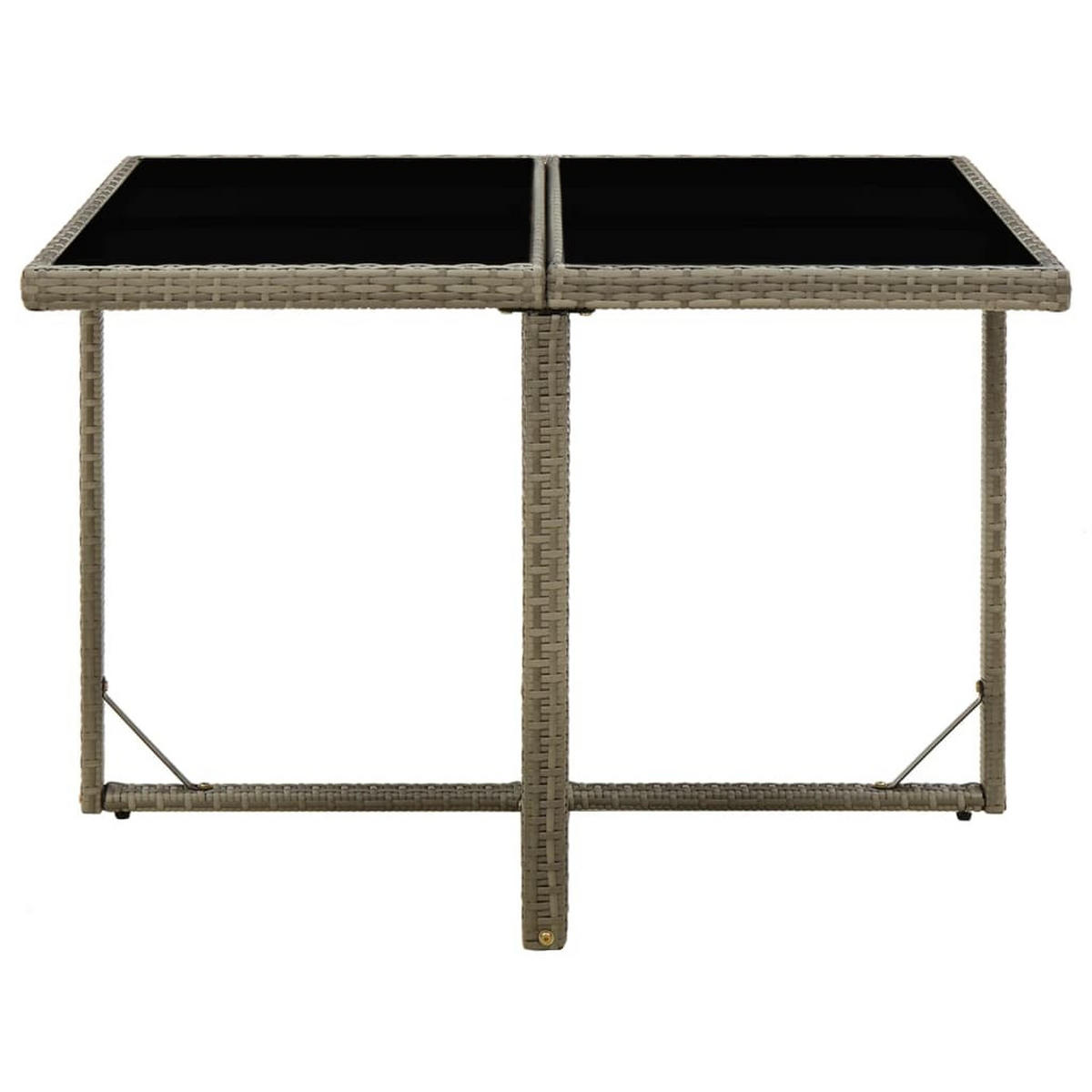 GARTENTISCH Tischlin 107/74/109 cm - Grau, Naturmaterialien (109/107/74cm) - ZMH