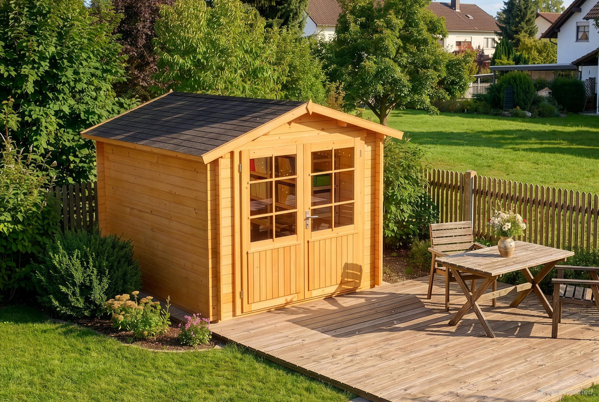GERÄTEHAUS Holz Bremen - Pinienfarben, Holz (270/245/420cm) - Alpholz