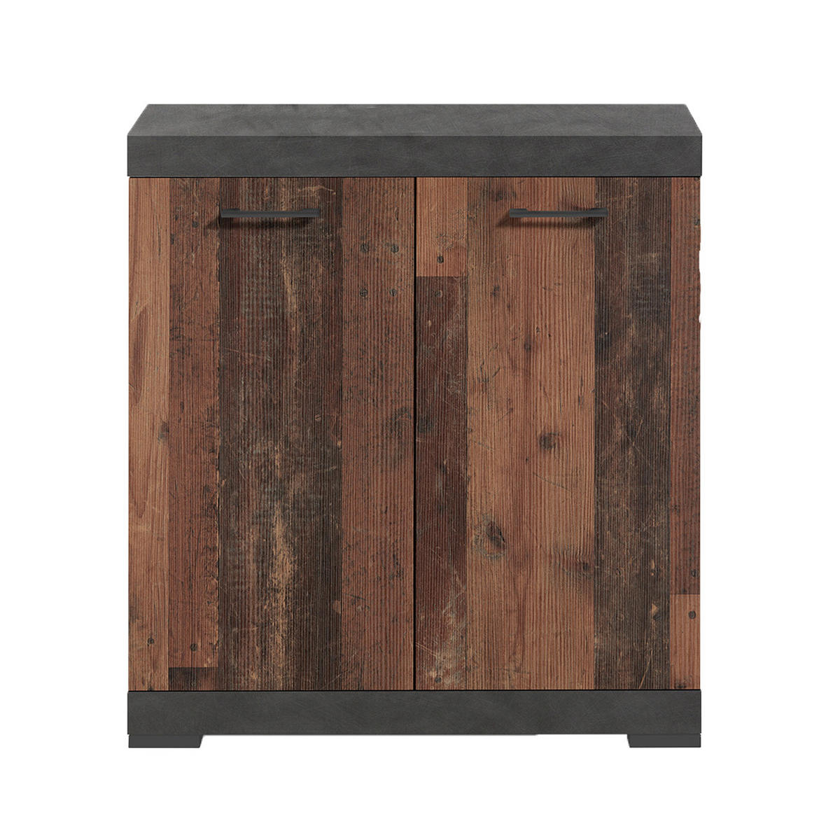 2-TÜRIGES Sideboard mit abnehmbarem Regal L80cm - Bristol - Wildeiche, Holzwerkstoff (34.9/89.9/80cm) - Calicosy