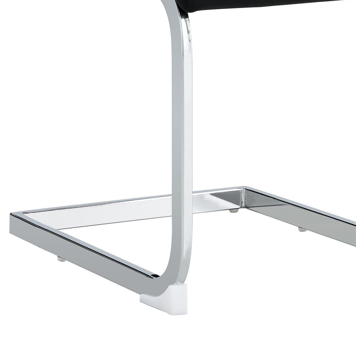 ESSZIMMERSTUHL 2er-Set ergonomisch Metall Schwarz - Schwarz, Metall (42/95/48cm) - Meubliv