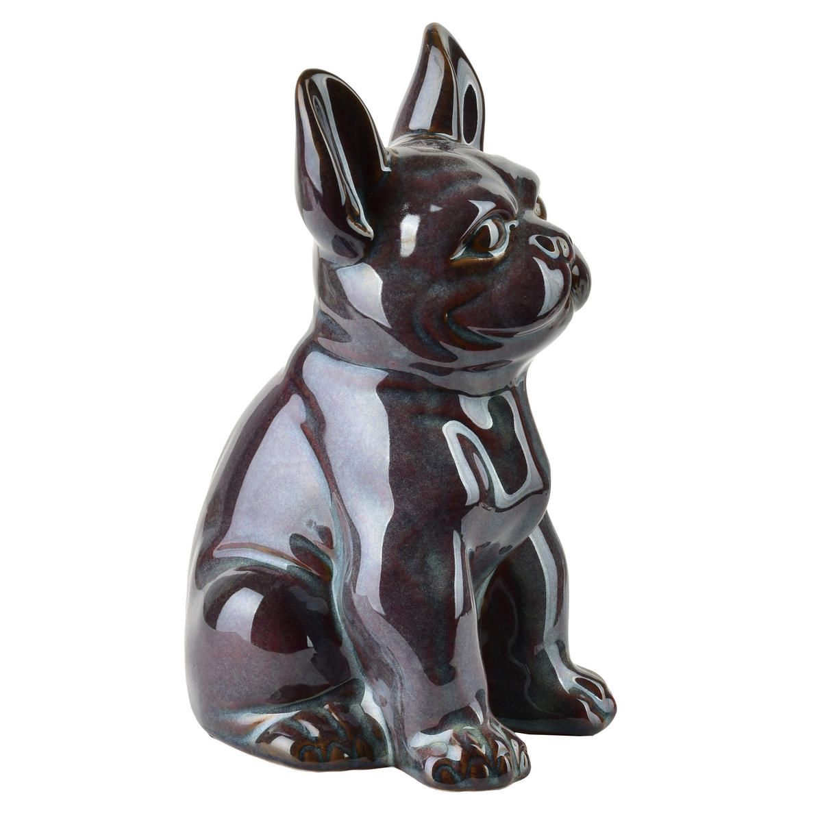SPARDOSE Saggio grau 10/12/20 cm Keramik - Lila, Keramik (10/20/12cm) - Mondex