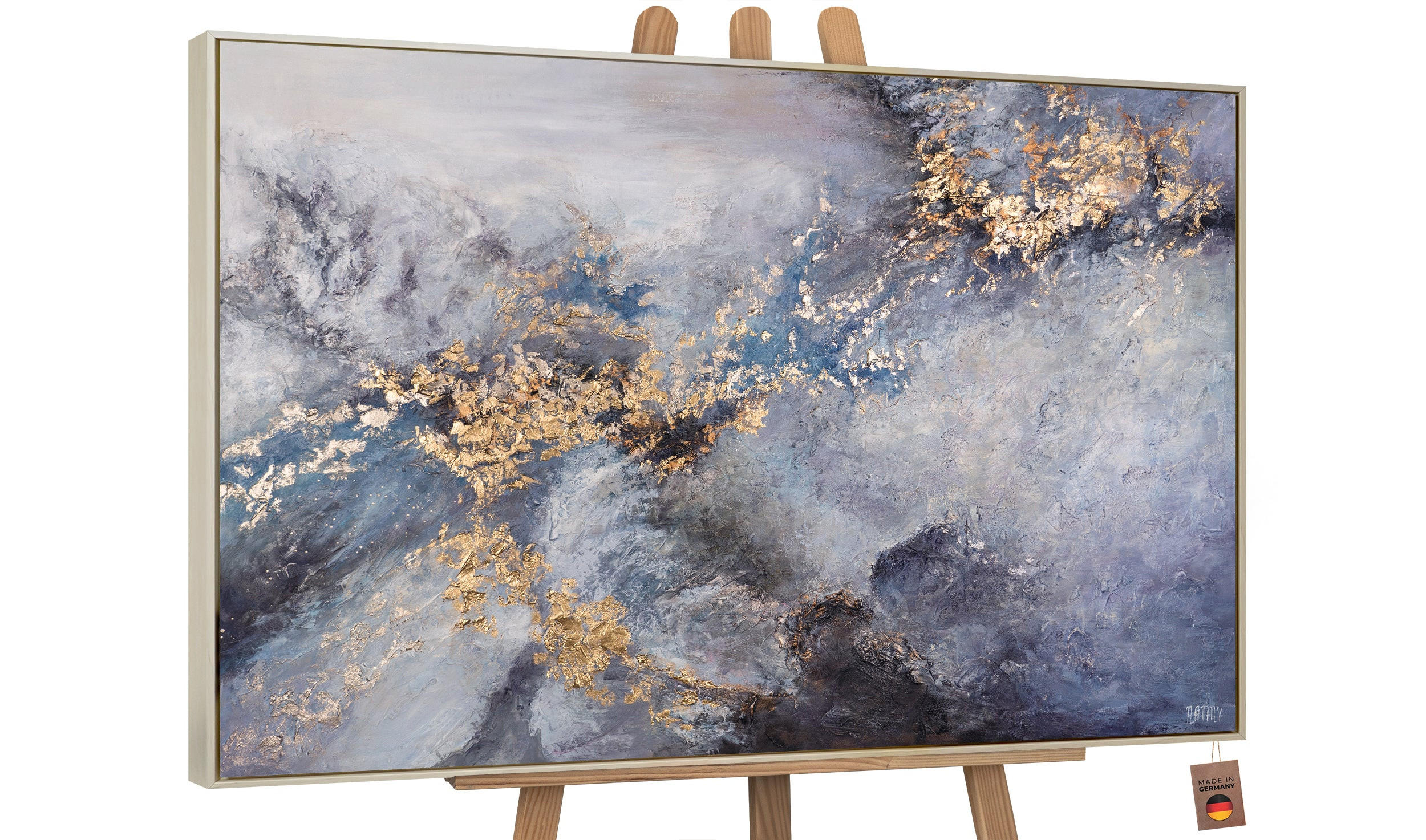 GEMÄLDE Renaissance Schattenfugenrahmen Beige 140x100 cm - Beige, Holz (140/100cm) - YS-art gallery