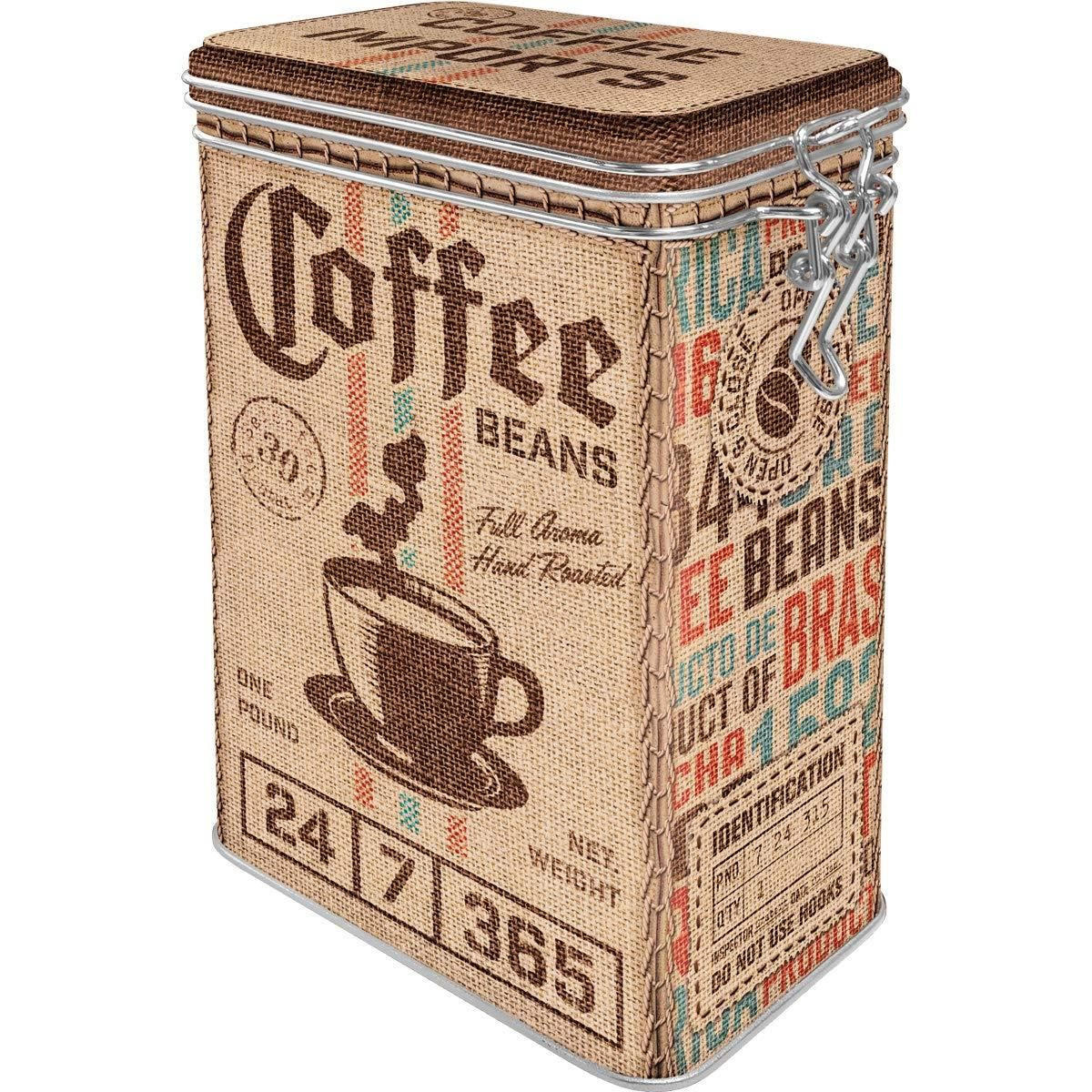 AROMADOSE Coffee & Chocolate Coffee Sack - Multicolor, Metall (11/17.5/7.5cm) - Nostalgic-Art