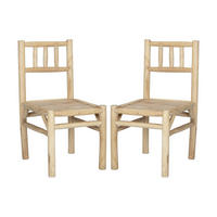 GARTENSTUHL - 45 cm x 54 cm - Holz, Platte - Naturfarben Hell - TULUM - Naturfarben, Holz (45/90/54cm) - Vente-Unique