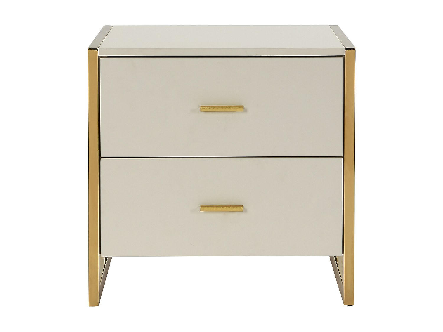 NACHTTISCH - 50 cm x 40 cm - Holz, Platte - Beige - OMBRELIA - Beige, Holz (50/50/40cm) - Vente-Unique