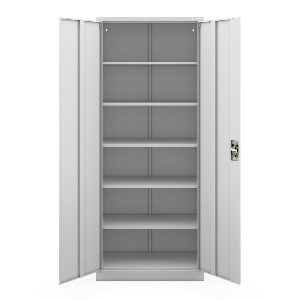 AKTENSCHRANK Jan H 220 - Grau, Metall (90/220/40cm) - Jan Nowak