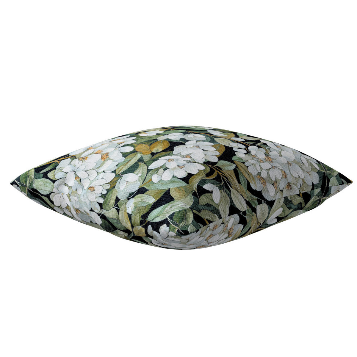 KISSENHÜLLE Botanic weiss- schwarz, 43x43 cm - Grün, Textil (43/43cm) - Dekoria