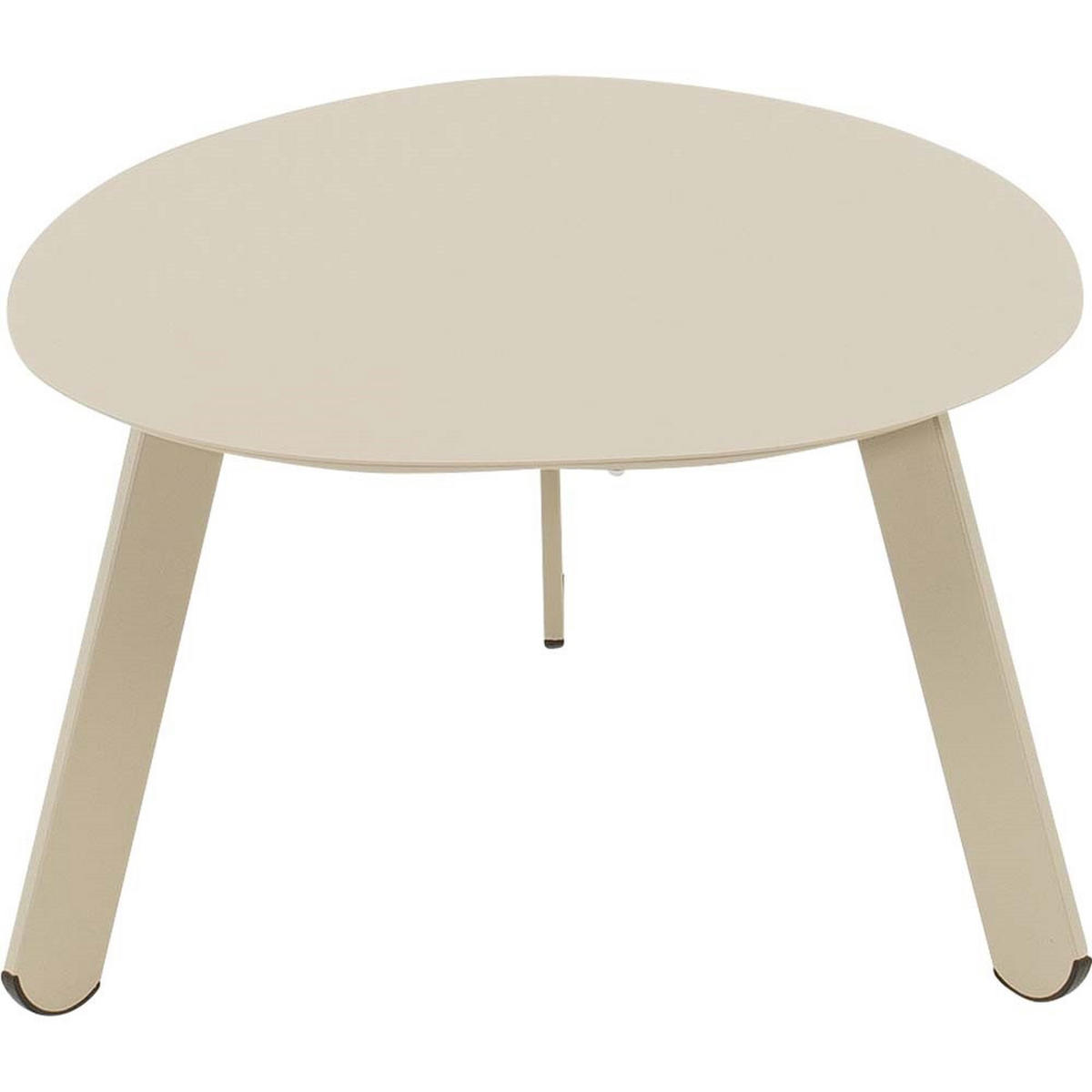 BEISTELLTISCH Tiki - Taupe - 55/46/28 cm - Taupe, Metall (55/46/28cm) - Lesli Living