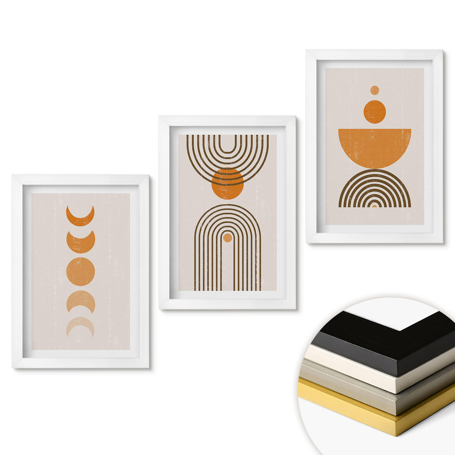 ArtPrintCave Wandbilder Weiß 20x30 cm