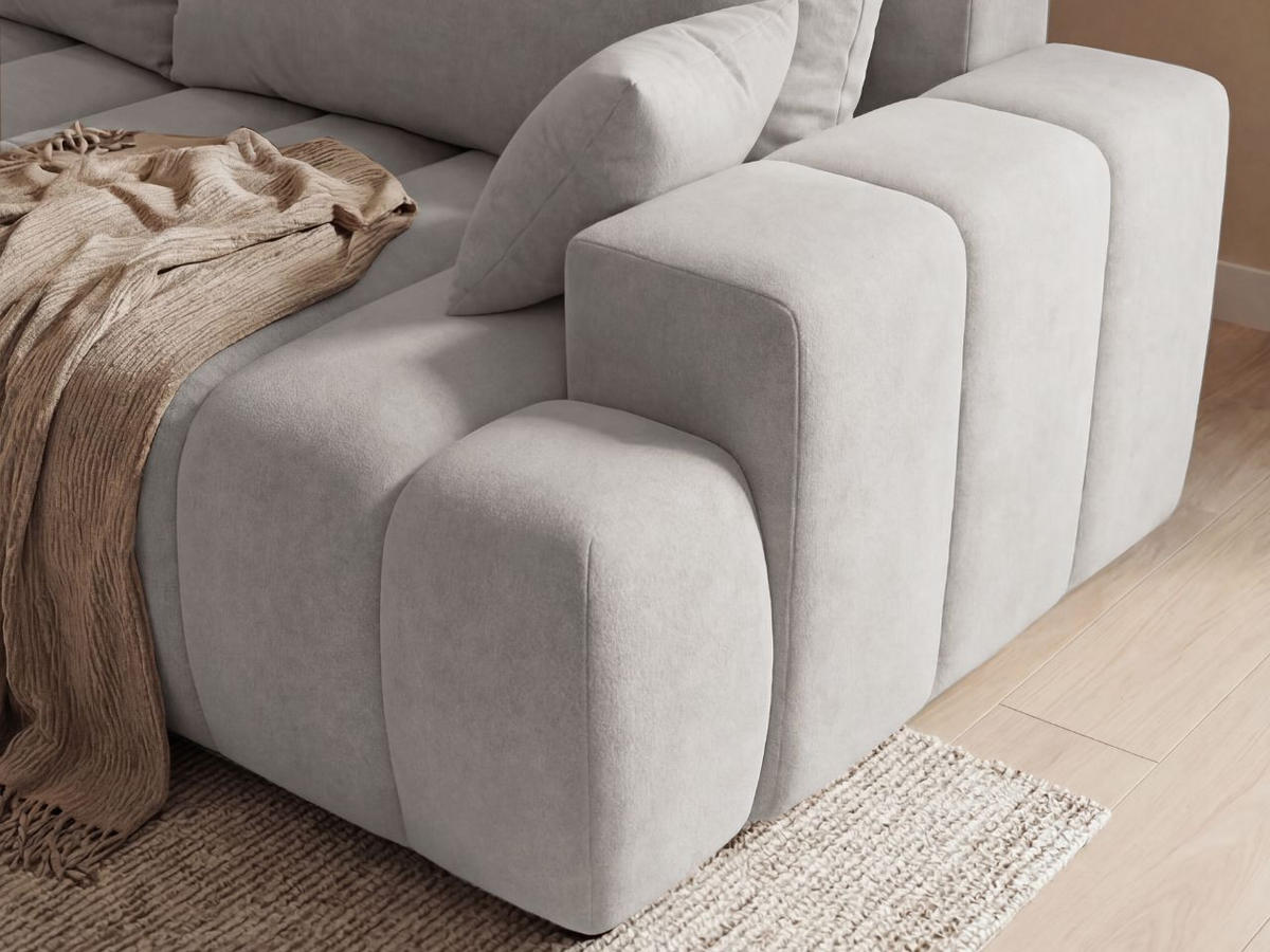 ECKSOFA Caleo Grau Links - Grau, Holz/Textil (270/170cm) - Graingold