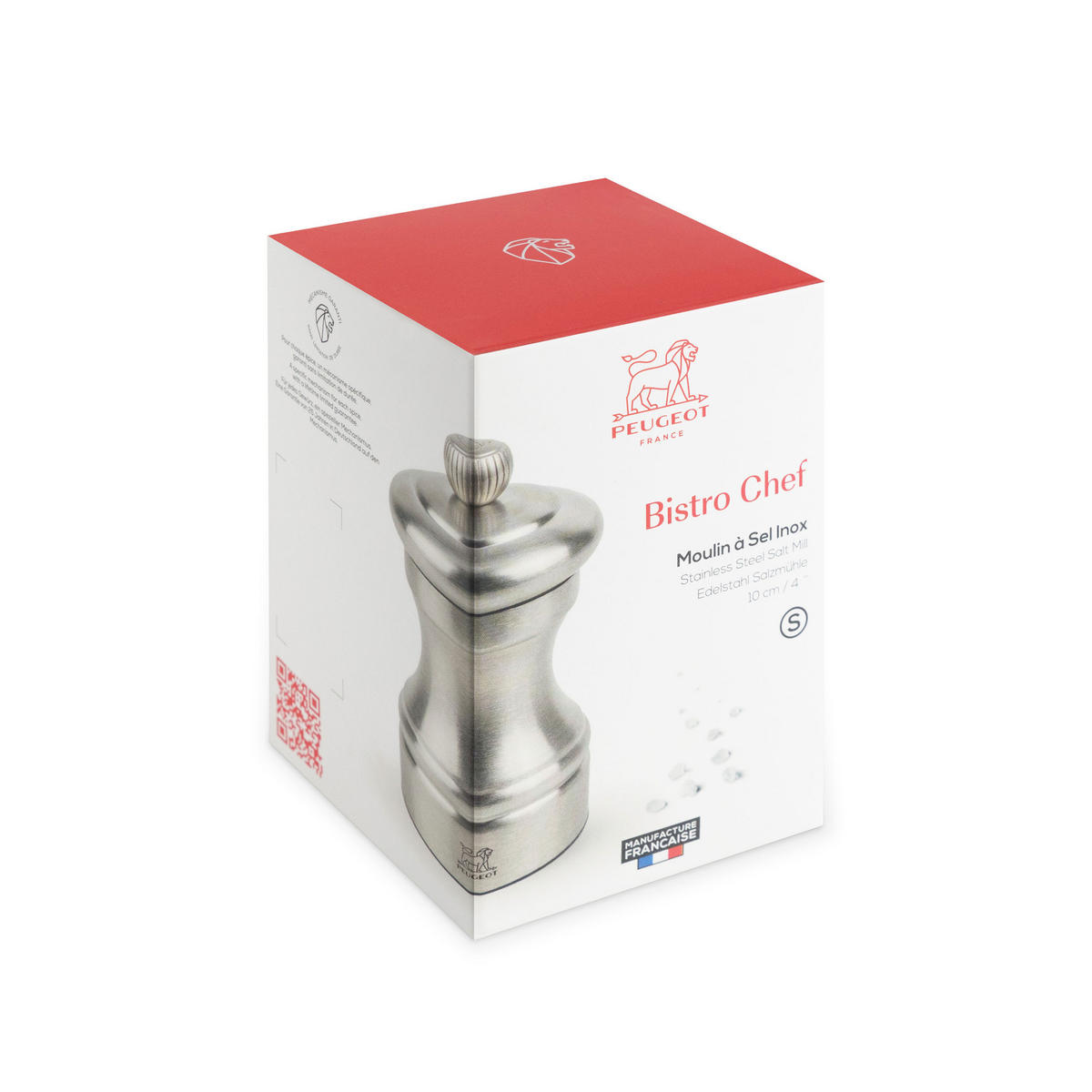 SALZMÜHLE Bistro Chef 10cm Edelstahl Stahlmahlwerk - Grau, Metall (5/10/5cm) - PEUGEOT