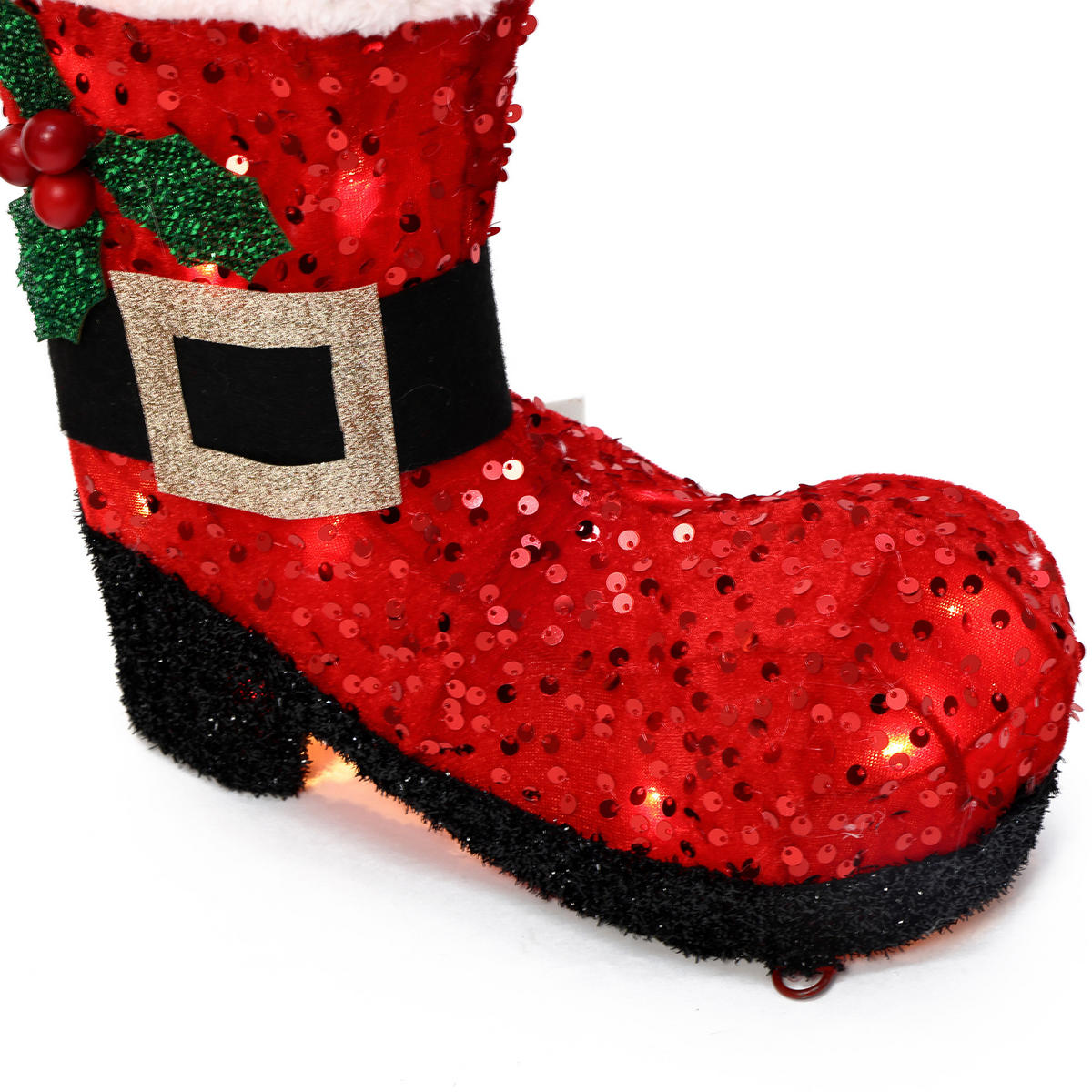 WEIHNACHTSDEKORATIONSSET HTHD0255 - Rot/Schwarz, Kunststoff/Metall (12/46/31cm) - Hometopia
