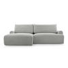 ECKSOFA mit Schlaffunktion Brauel, Hellgrau - Hellgrau, Textil (150/260cm) - Meblito