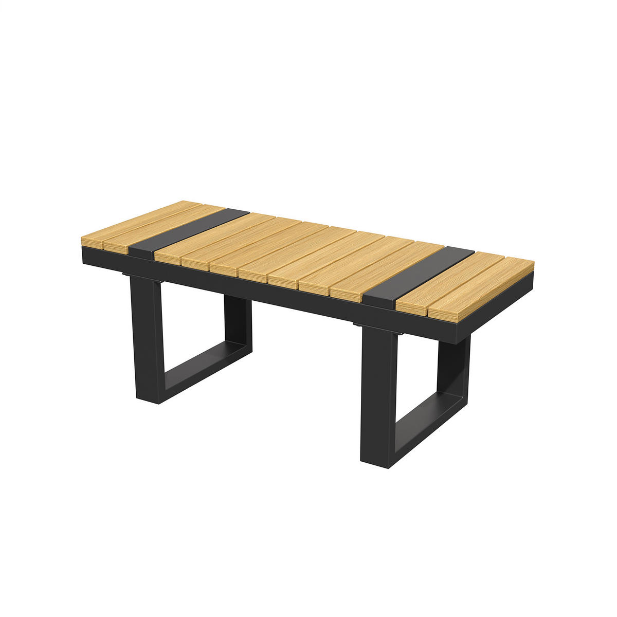 LOUNGEGARNITUR aus Stahl & Polyester Grau mit 2-in-1 Dining & Lounge - Grau, Metall - Modfu