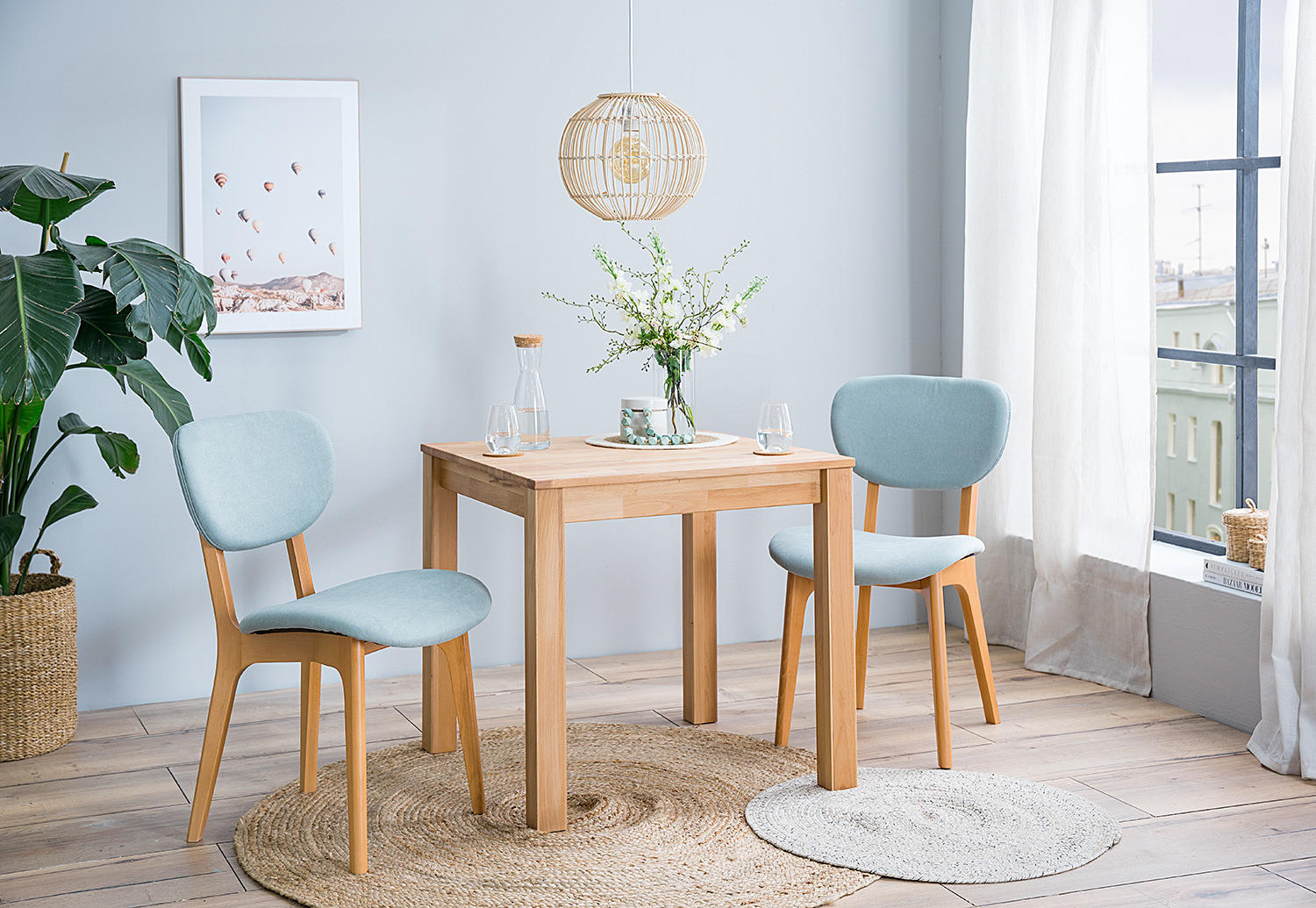 ESSTISCH rechteckig - Buche massiv - Buchefarben, Holz (80/80/75cm) - home24