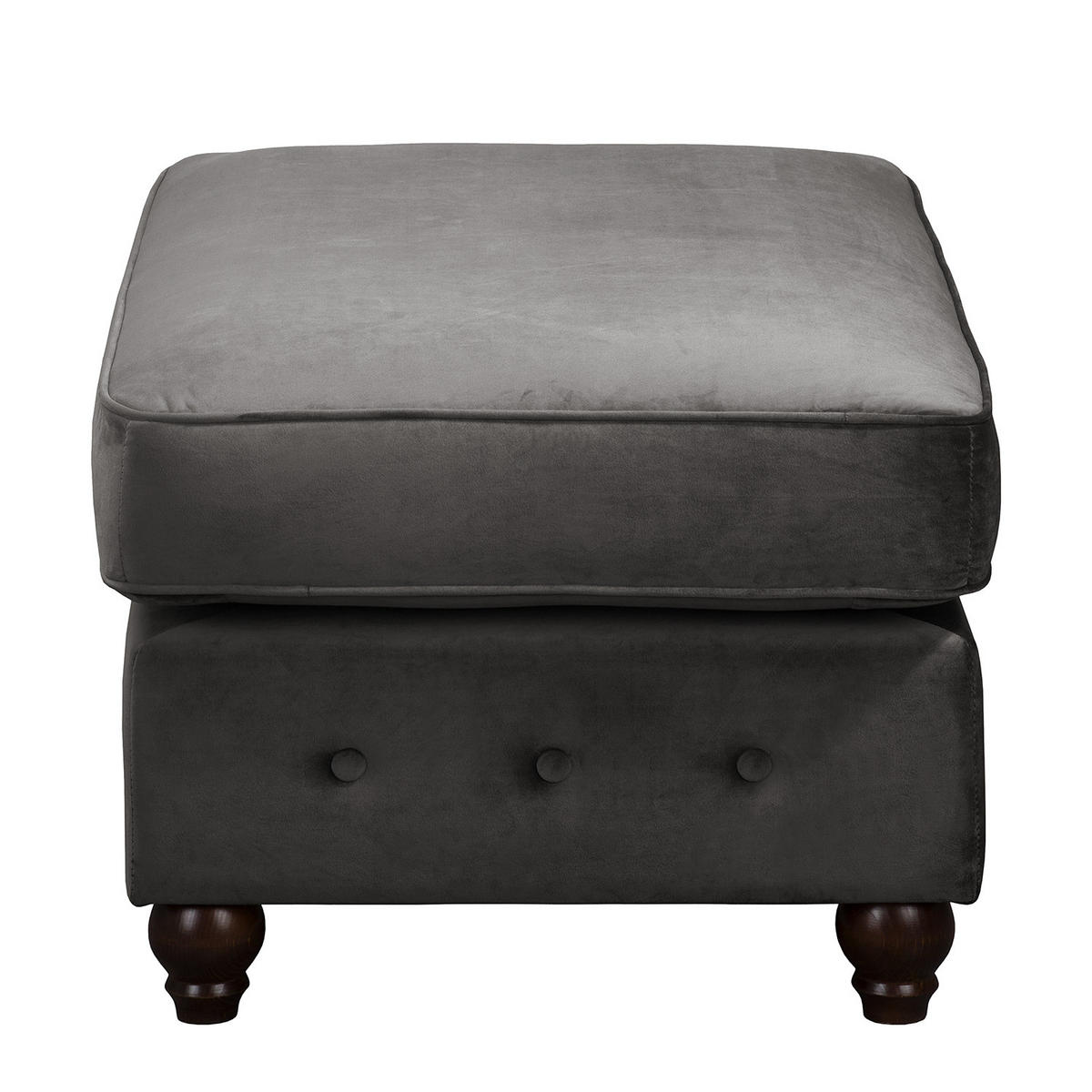 SESSEL - Samt - Silberfarben/Grau, Buchenholz/Textil (120/90/93cm) - home24