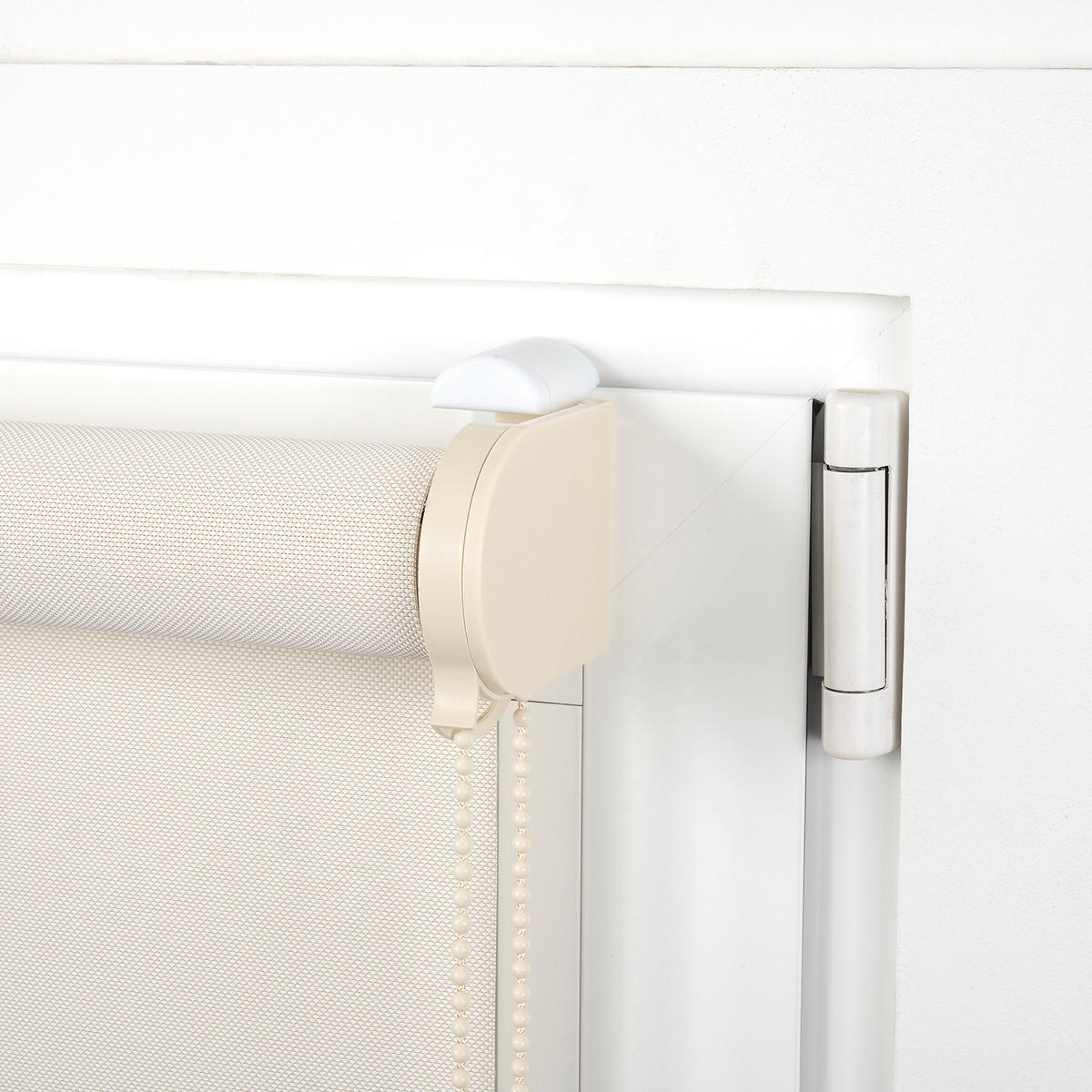 SCREEN-ROLLO Plus Easyfix Leinen 45x180 - Beige, Kunststoff (45/180/1cm) - STORESDECO