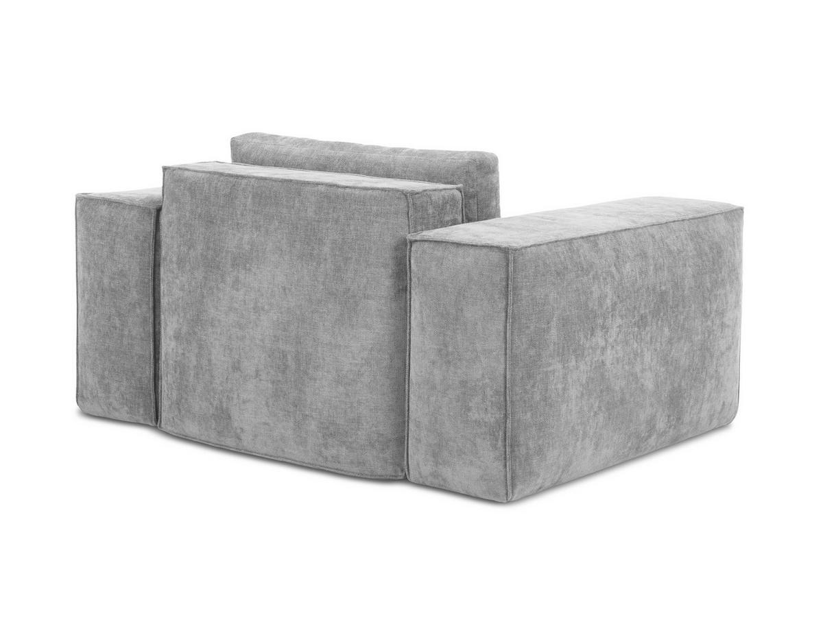 SCHLAFSESSEL Chenille Stoff Grau - Hellgrau/Schwarz, Holzwerkstoff/Kunststoff (157/81/113cm) - Makamii