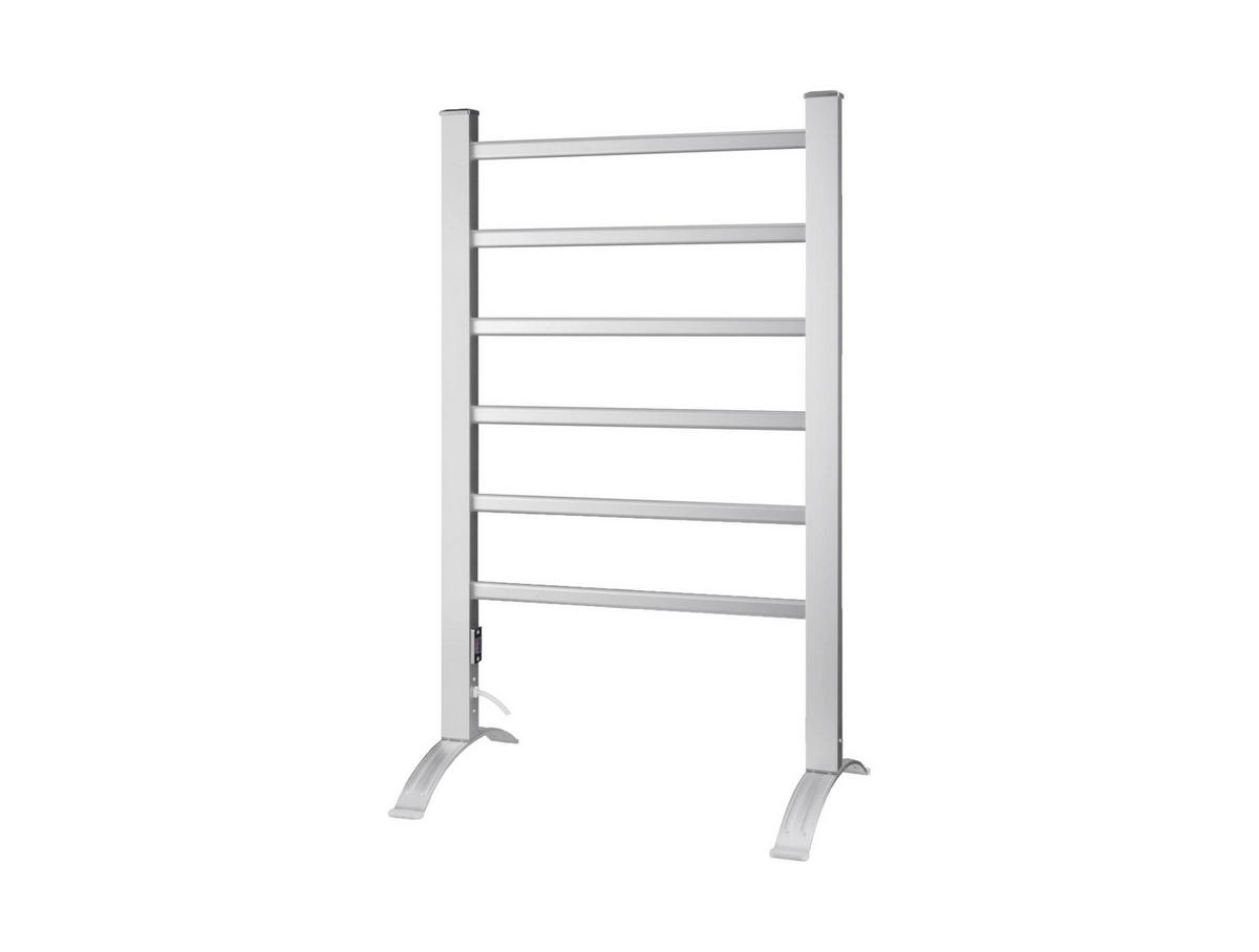 HANDTUCHTROCKNER Silber mit Elektrosystem und Wandhalterung 100 W - Silberfarben, Metall (53/90/36cm) - Purline