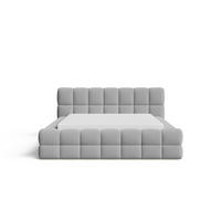 POLSTERBETT 180x200 mit Bettkasten, Lattenrost und Kopfteil, Eleganter Bouclé-Stoffbezug Grau - Grau, Holz (180/200cm) - Chilly