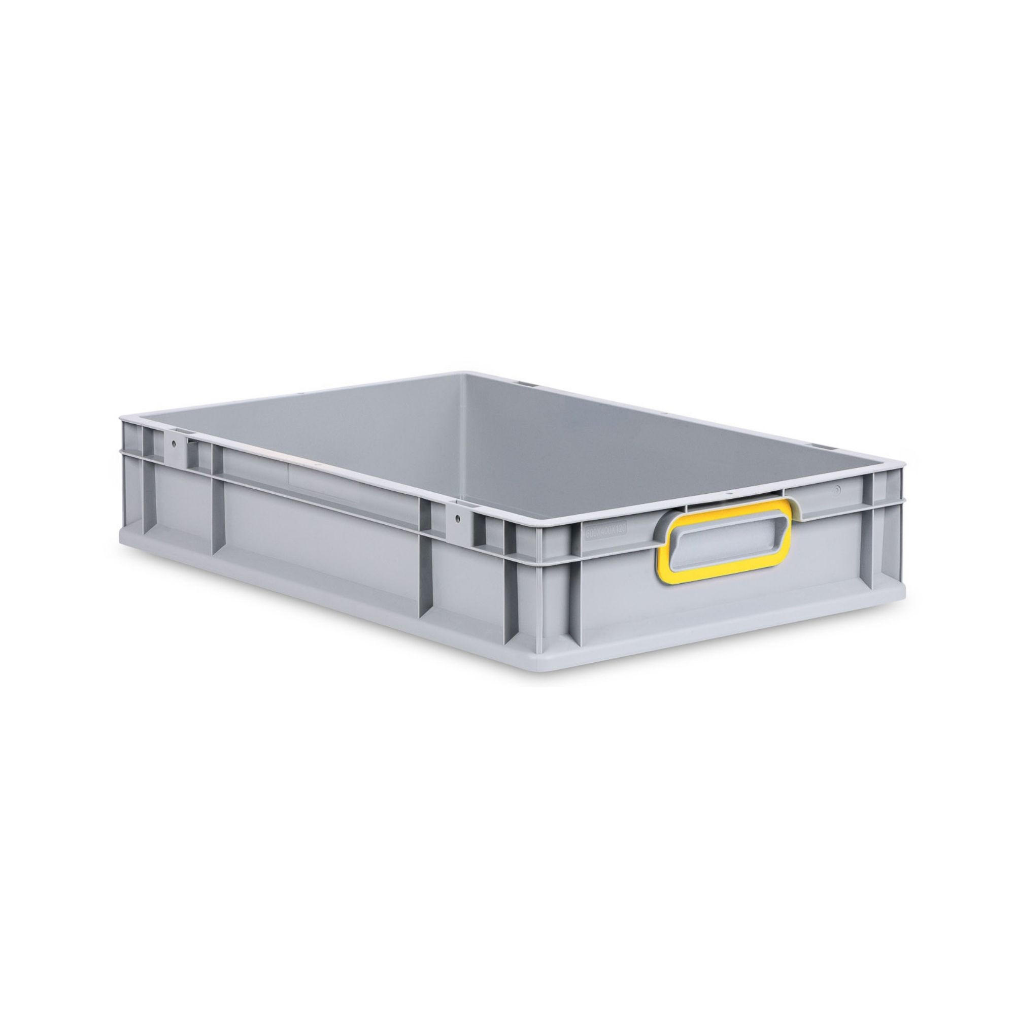 EUROBOX Nextgen Color 12x40x60cm 23 Liter Griffe Gelb Geschlossen - Gelb, Kunststoff (40/12/60cm) - PROREGAL