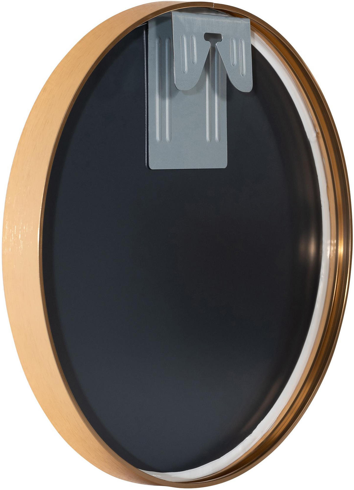 WANDSPIEGEL rund 30 cm Metall Gold Matt - Roségold, Metall (30/30/3cm) - CLP