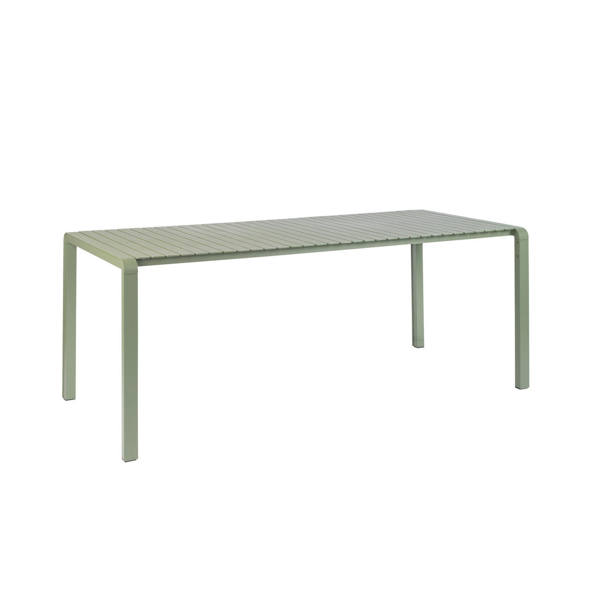 GARTENTISCH Vondel 214x97 cm Grün - Grün, Metall (214/96.7/75cm) - Zuiver