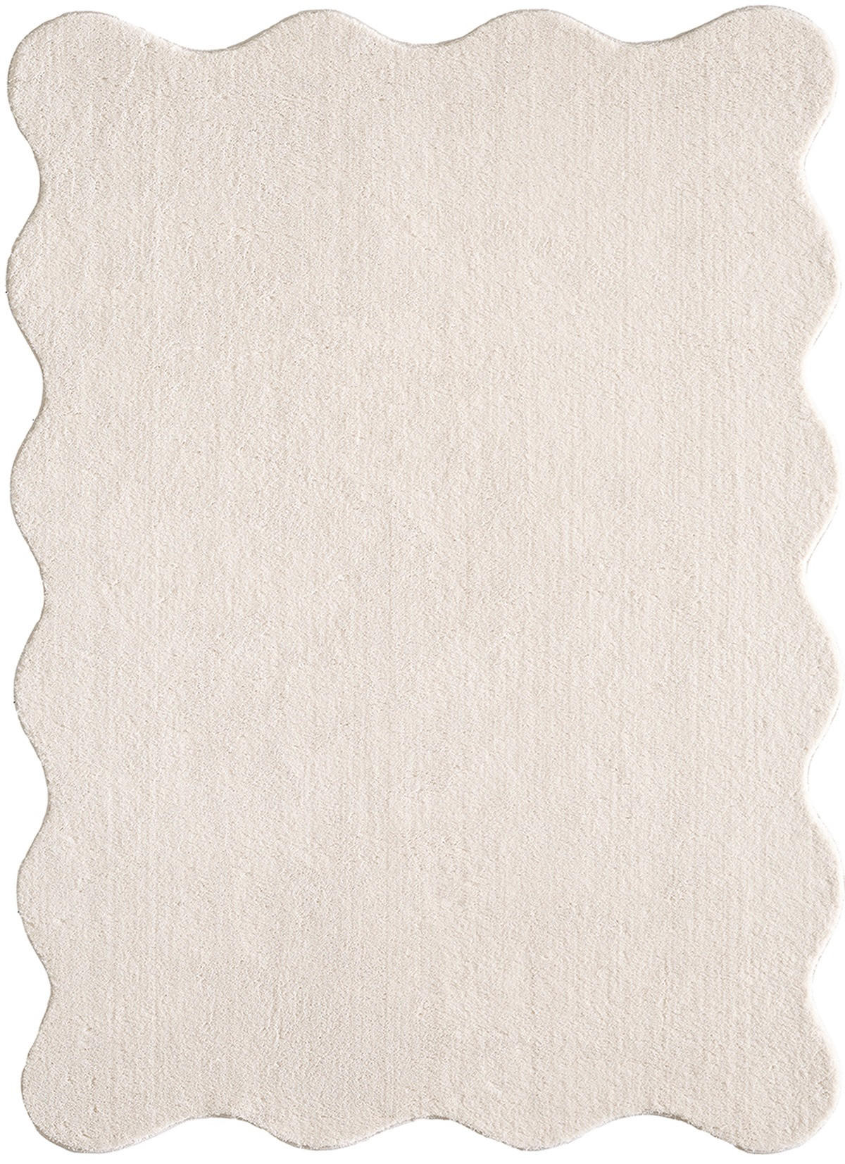 HOCHFLORTEPPICH Antirutsch Uni TIRSO Polyester Beige 140 x 200 cm - Beige, Textil (140/200cm) - KADIMA DESIGN