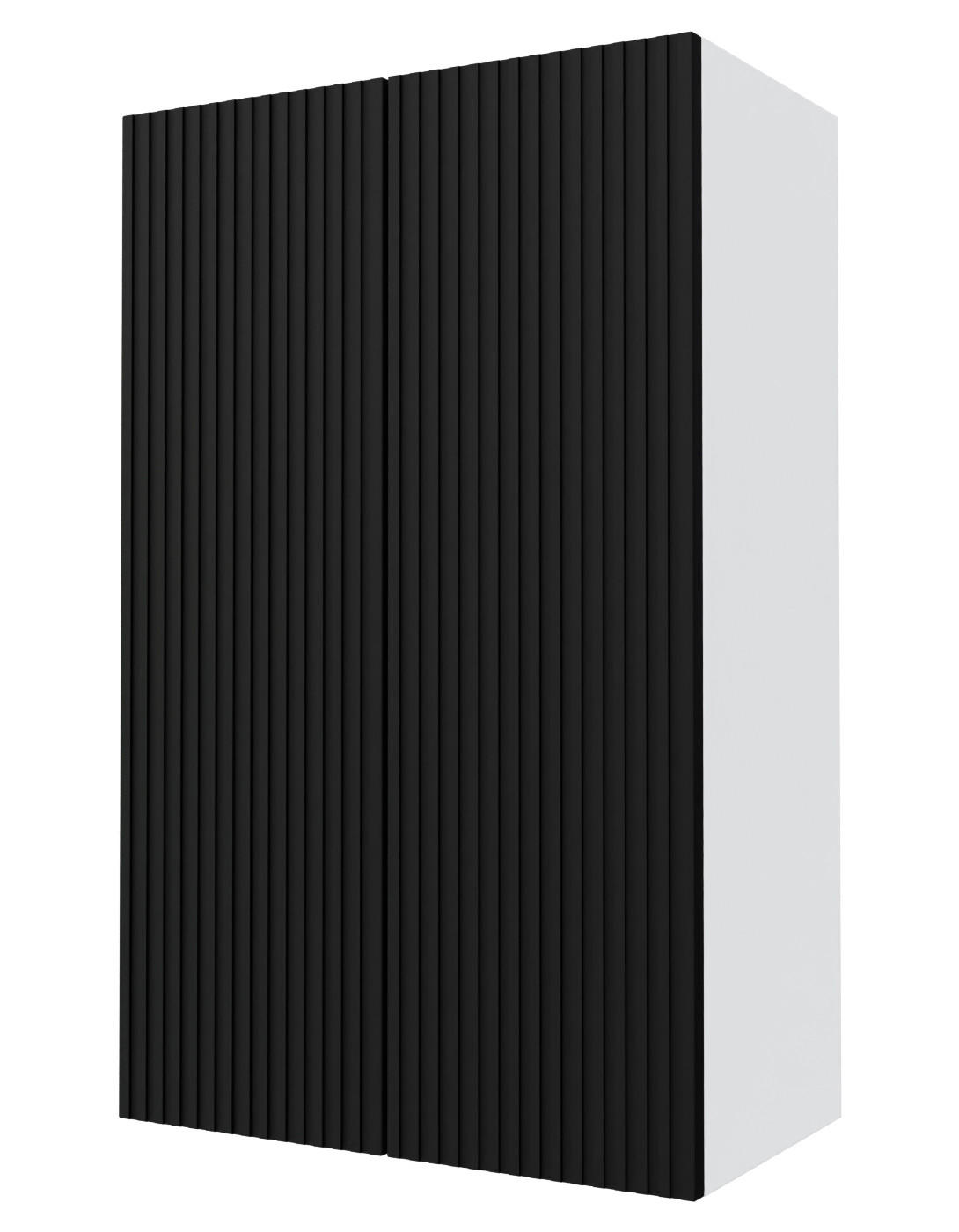 Feldmann-Wohnen Küchenhängeschrank Schwarz, Weiß 60x96x32.5 cm