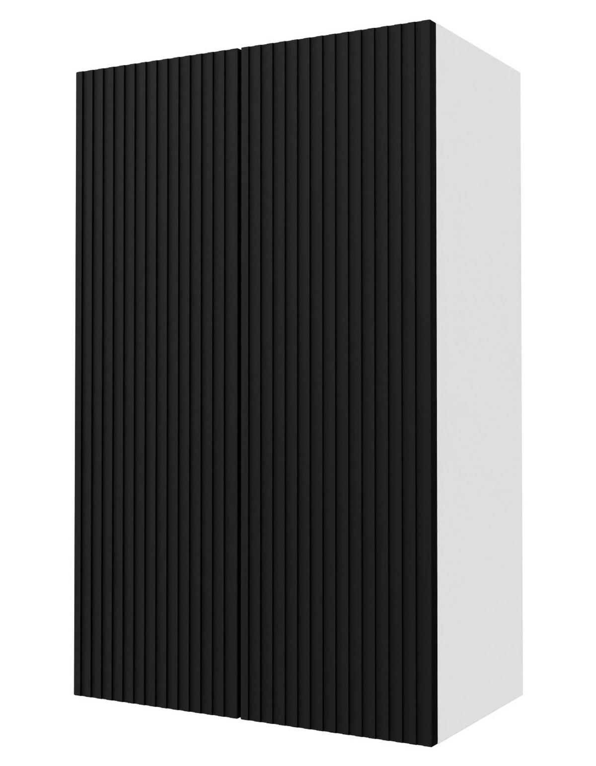 KÜCHENHÄNGESCHRANK Lamello W4/60 Schwarz Matt / Weiß 60 / 32,5 / 96cm - Schwarz/Weiß, Holz/Holzwerkstoff (60/96/32.5cm) - Feldmann-Wohnen