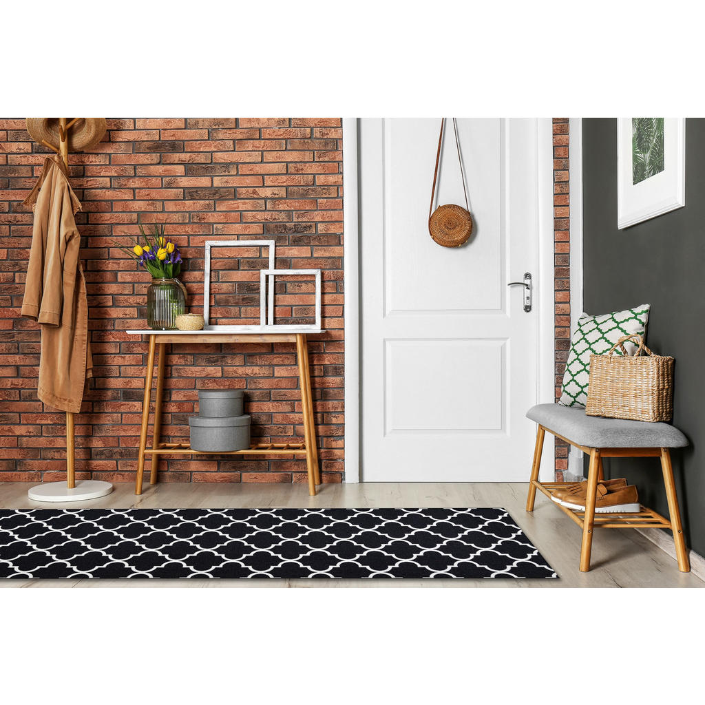 Thumbnail - rugsX Läufer, Schwarz, Textil, Rechteckig, 80x320 cm, Teppiche & Böden, Teppiche, Teppichläufer