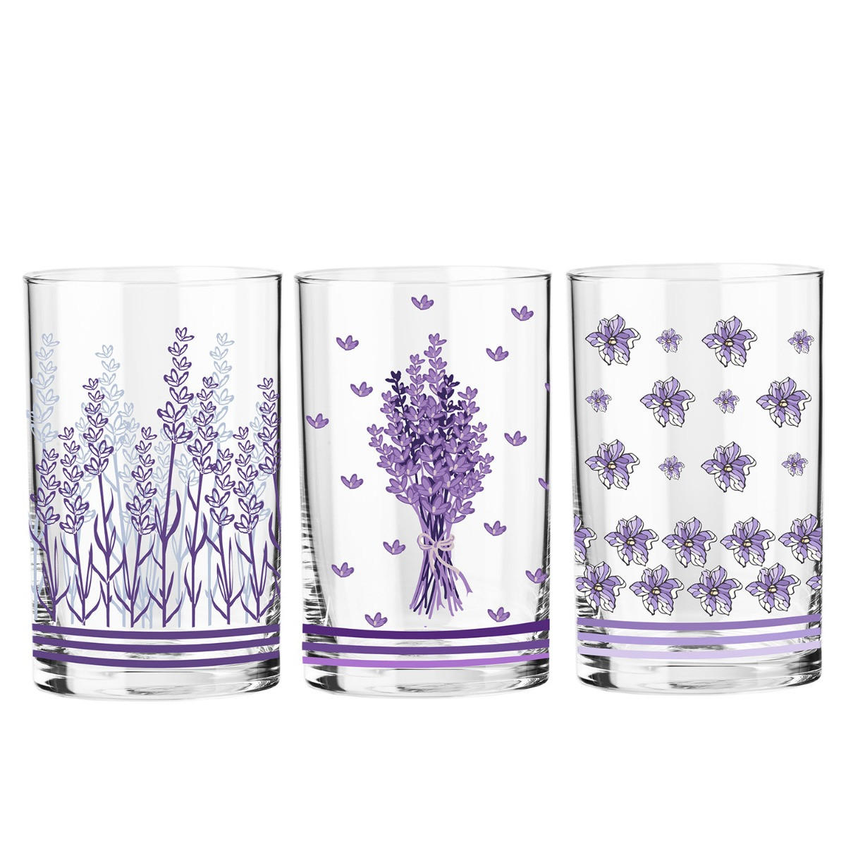 TRINKGLÄSER LAVENDER, 6ER-SET, 250 ML - Transparent, Glas (0.25L) - Krosno Glass