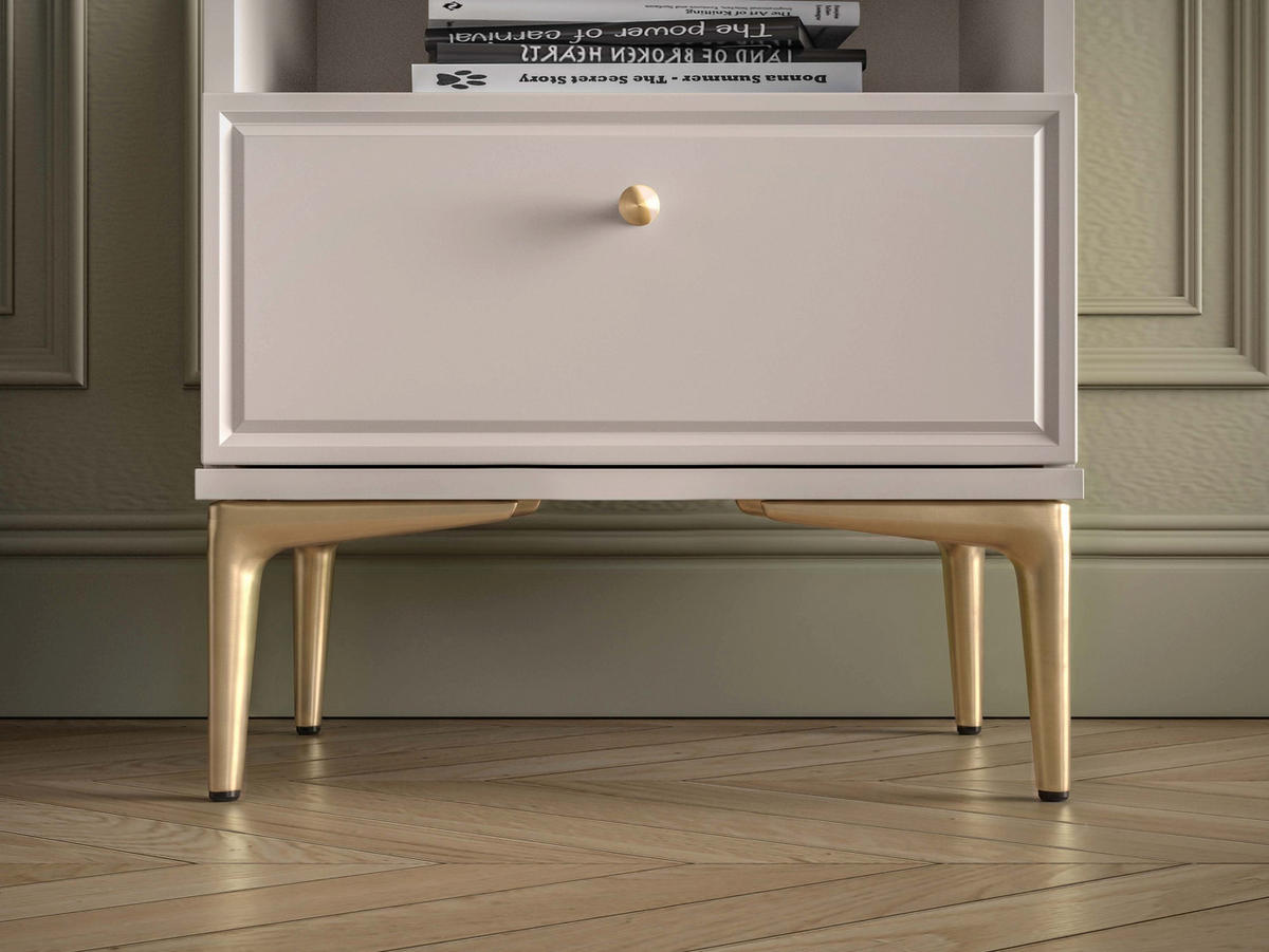 NACHTTISCH – 45 cm – Sandro – Sandfarben - Sandfarben, Holzwerkstoff (45/53/34cm) - hi-markt