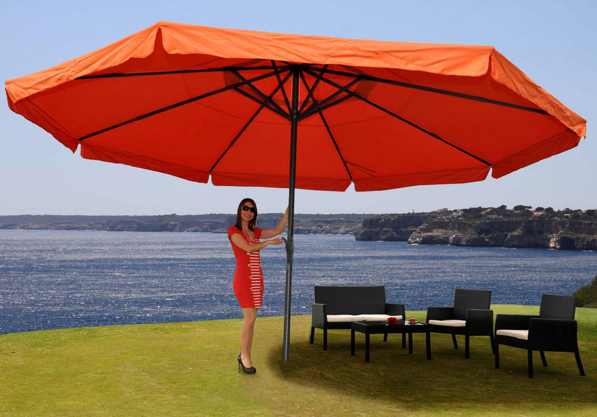 SONNENSCHIRM PRO Orange - Orange, Textil (500/500cm) - MCW