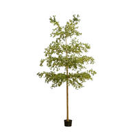 KUNSTBAUM Künstlicher schwarzer Olivenbaum - Finja 390 cm - Grün, Kunststoff (390cm) - Emerald