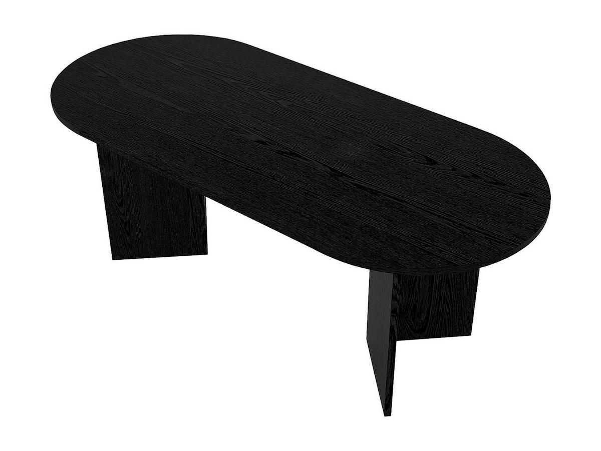 ESSTISCH 8 Personen - Schwarz - TOPANIA - Schwarz, Holz (200/90/74.7cm) - Vente-Unique