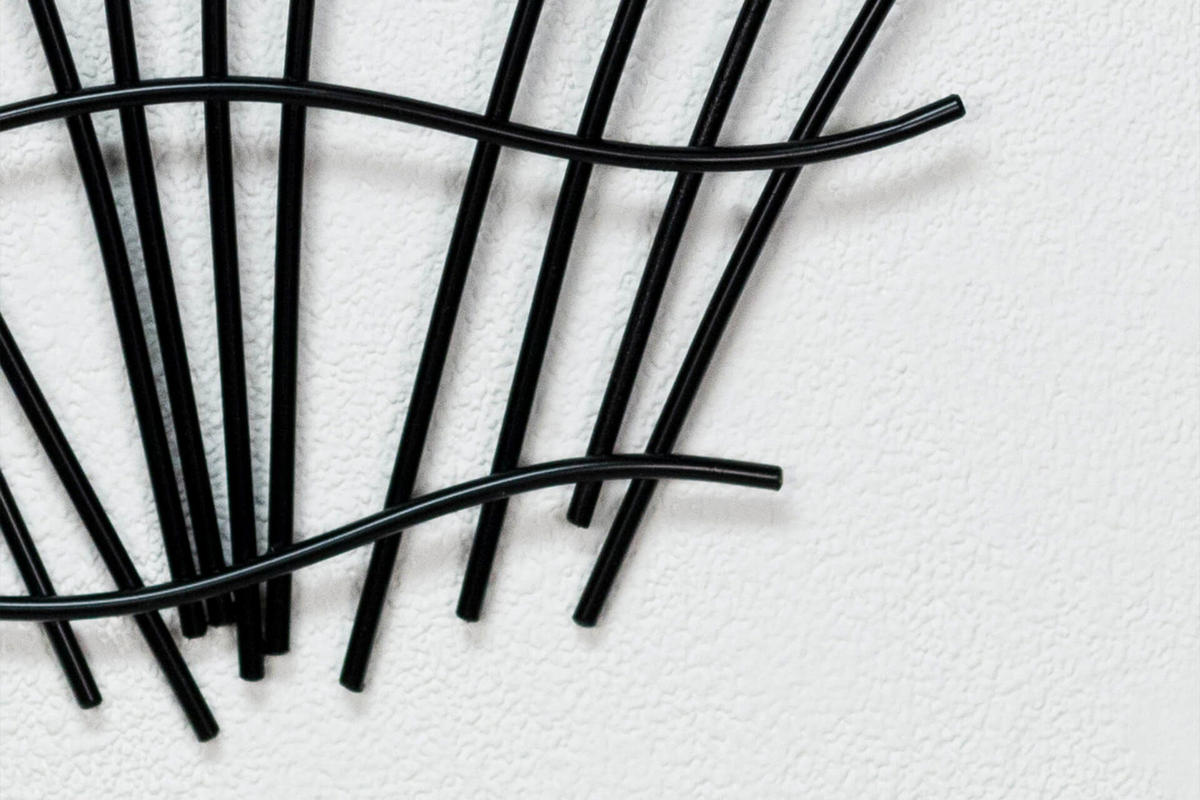 WANDDEKO Gold 78/60 cm - Goldfarben/Schwarz, Metall (1.4/60/4cm) - KUNSTLOFT