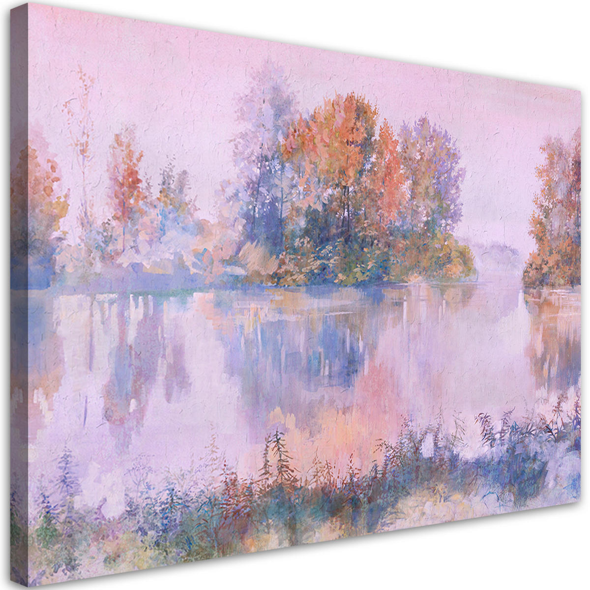 WANDBILD seeblick - Blau, Textil (60/40cm) - Feeby