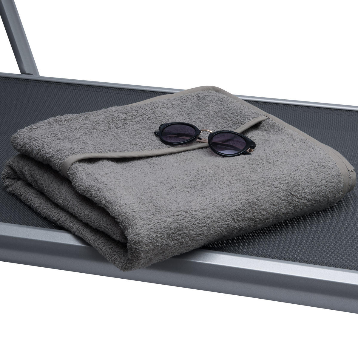 HANDTUCH Marbella 200/70cm Grau - Grau, Textil (70/200cm) - Beautissu 