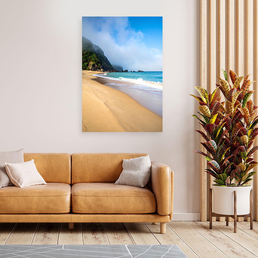 LEINWANDBILD Meer Landschaft Natur Tropisch 40x60cm - Multicolor, Textil (40/60cm) - Feeby