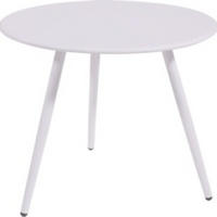 BEISTELLTISCH Rafael - Weiß - 45/45/35 cm - Weiß, Metall (45/45/35cm) - Lesli Living