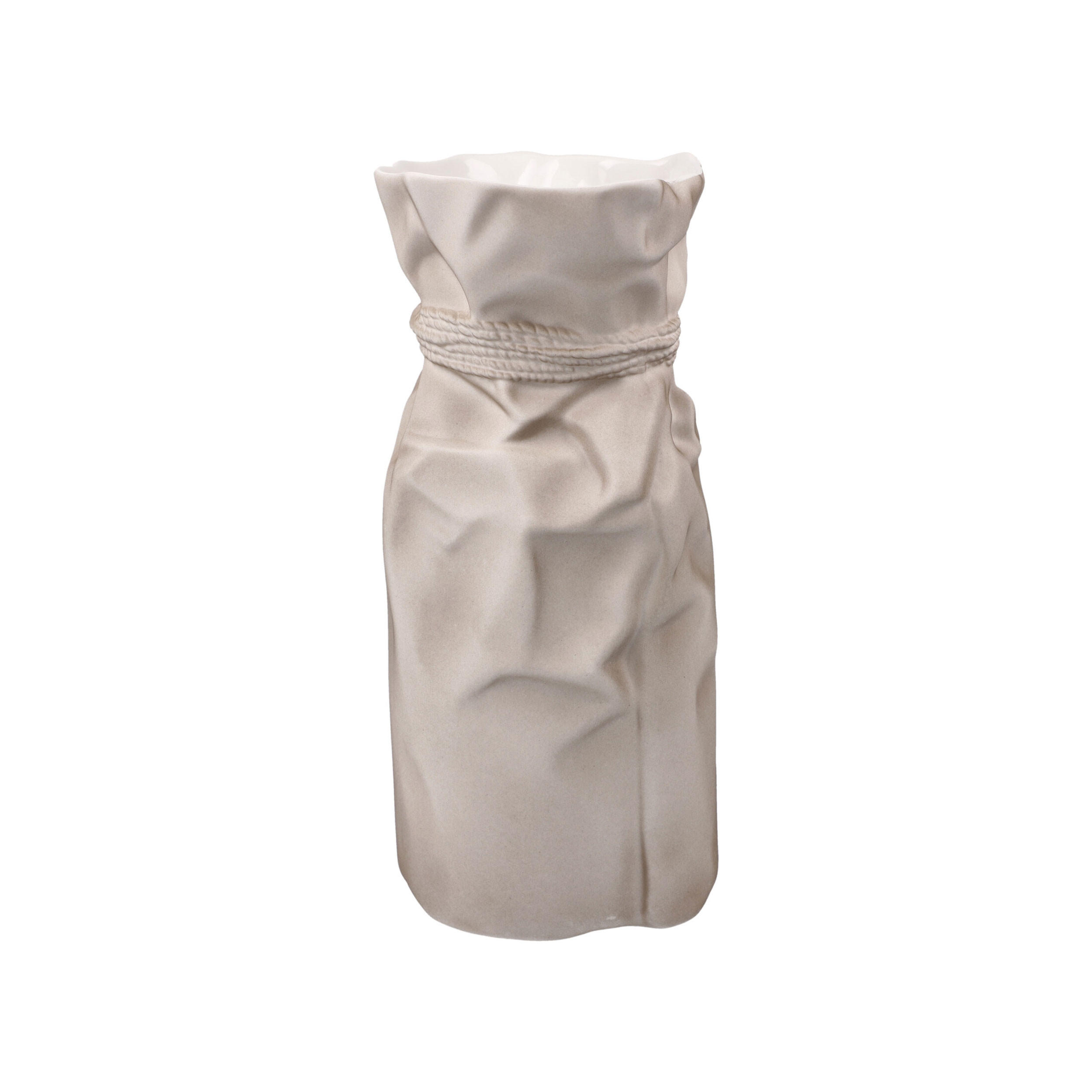VASE Papyrus, Biskuit-Porzellan, Grau, 20 cm - Grau, Keramik (20cm) - Goebel