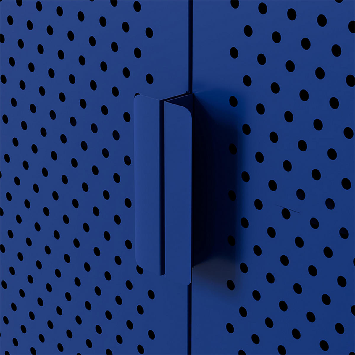 SIDEBOARD 100 cm, Dunkelblau - Blau, Metall (40/60/100cm) - Oviala