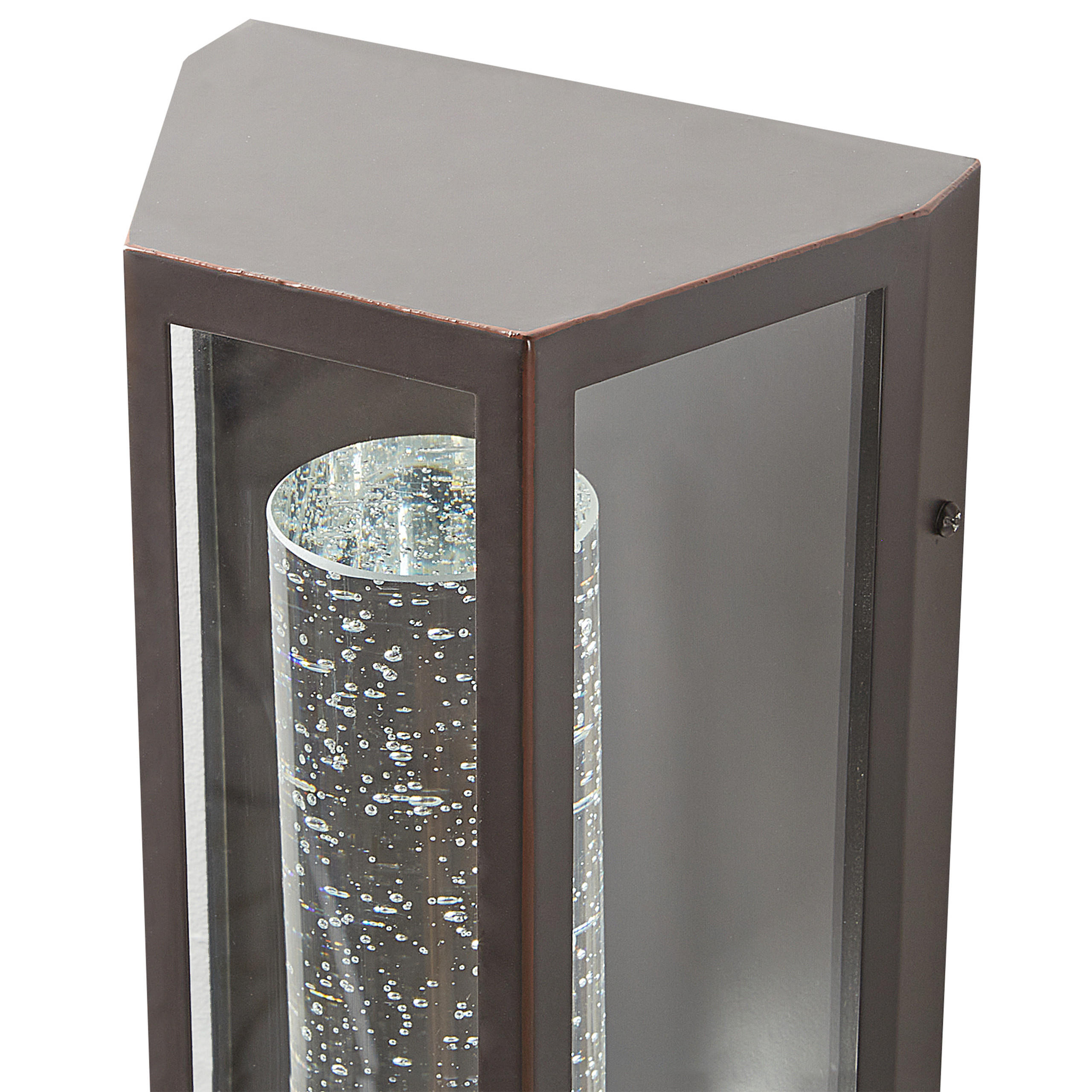Beliani Aussenwandleuchte Braun 15x35x11 cm