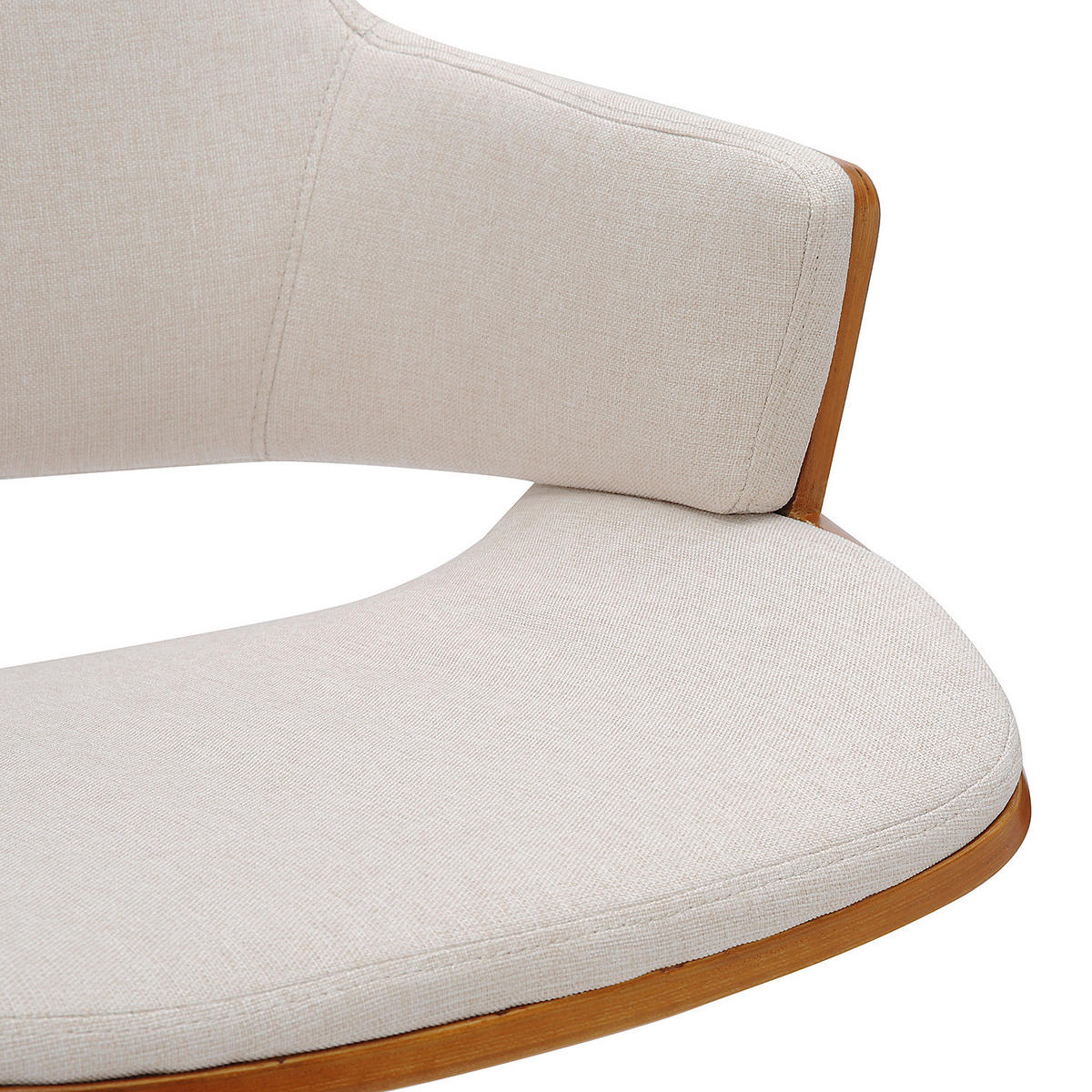 BÜRODREHSTUHL - Beige, Holzwerkstoff/Textil (54/82/60cm) - home24
